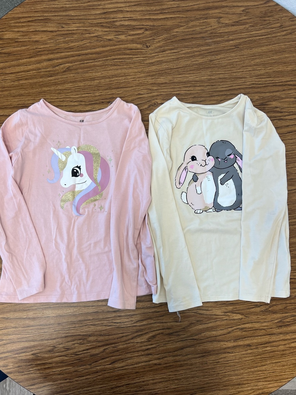 H&M Girls 2-Piece Long Sleeve Tops Bundle Size 6-8
